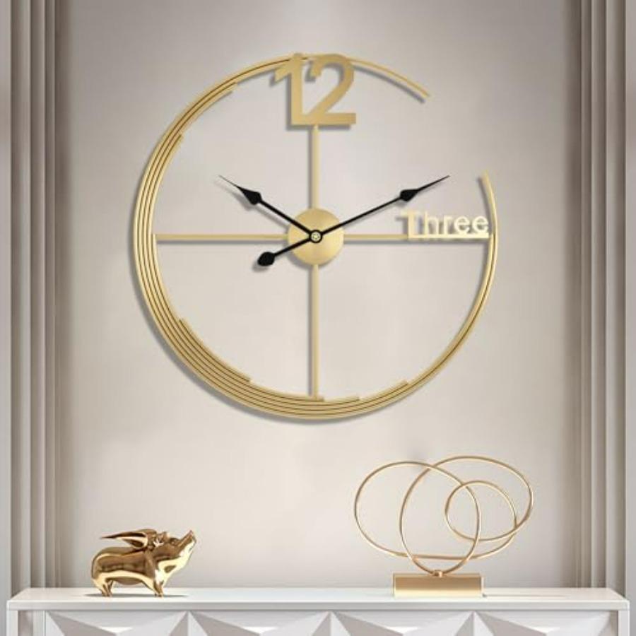 24 inch Large Gold Round Wall Clock Modern Minimalist Silent Non-Ticking Battery Operated Metal Decorative Clock for Living Roo золотий
24 inch Large Gold Round Wall Clock Modern Minimalist Silent Non-Ticking Battery Operated Metal Decorative Clock for Living Roo золотий
