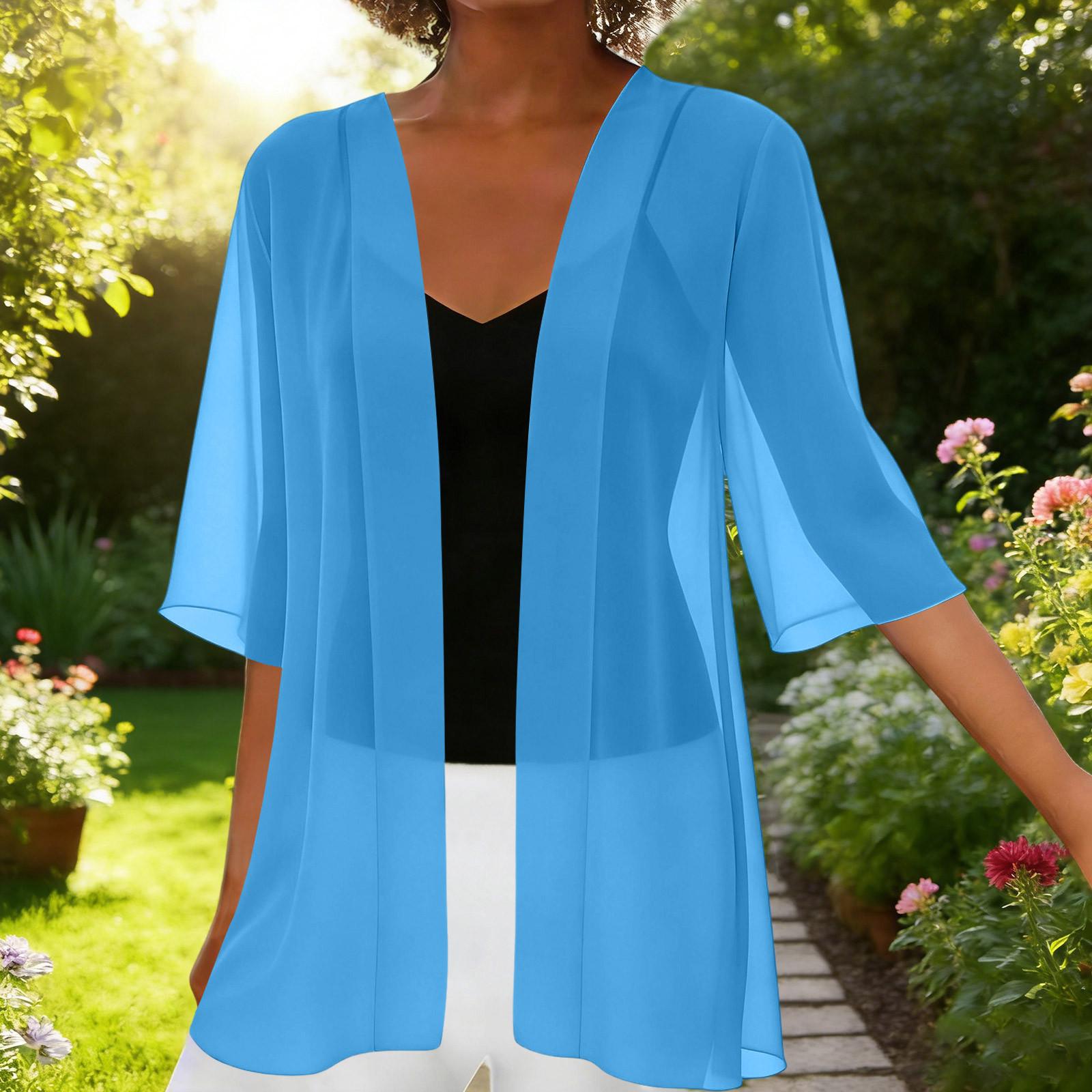 Women s Chiffon Short Cardigan Lightweight Open Front Cover Up Sun Protection Shawl Casual Outerwear XL
Women s Chiffon Short Cardigan Lightweight Open Front Cover Up Sun Protection Shawl Casual Outerwear XL