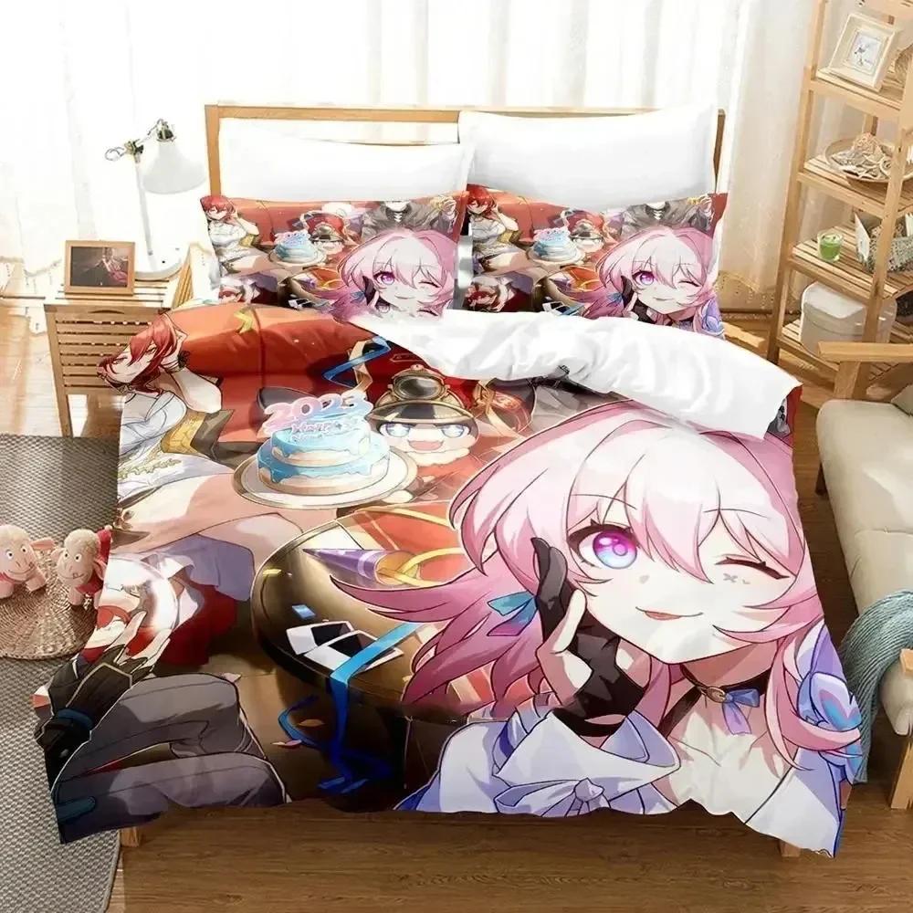 Comforter Anime Honkai Star Rail Bedding Set Printed Bed Set With Soft Queen King Size Bedclothes Home Boys Adult Comforter (quilt)-EU Single(135*200cm)3pcs
Comforter Anime Honkai Star Rail Bedding Set Printed Bed Set With Soft Queen King Size Bedclothes Home Boys Adult Comforter (quilt)-EU Single(135*200cm)3pcs