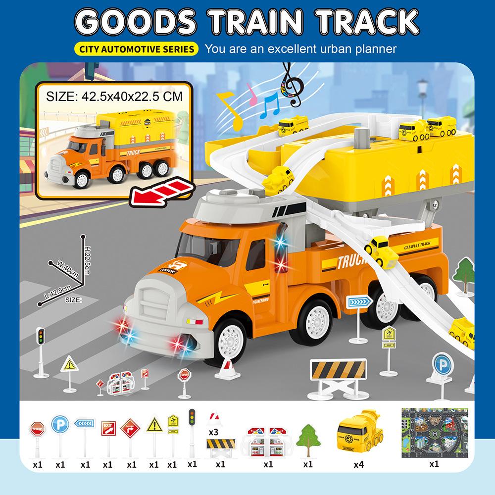 Игрушки для инерционных транспортных средств, со звуком и светом, головоломка для взаимодействия родителей и детей, модель деформационного трека жёлтый
Игрушки для инерционных транспортных средств, со звуком и светом, головоломка для взаимодействия родителей и детей, модель деформационного трека жёлтый