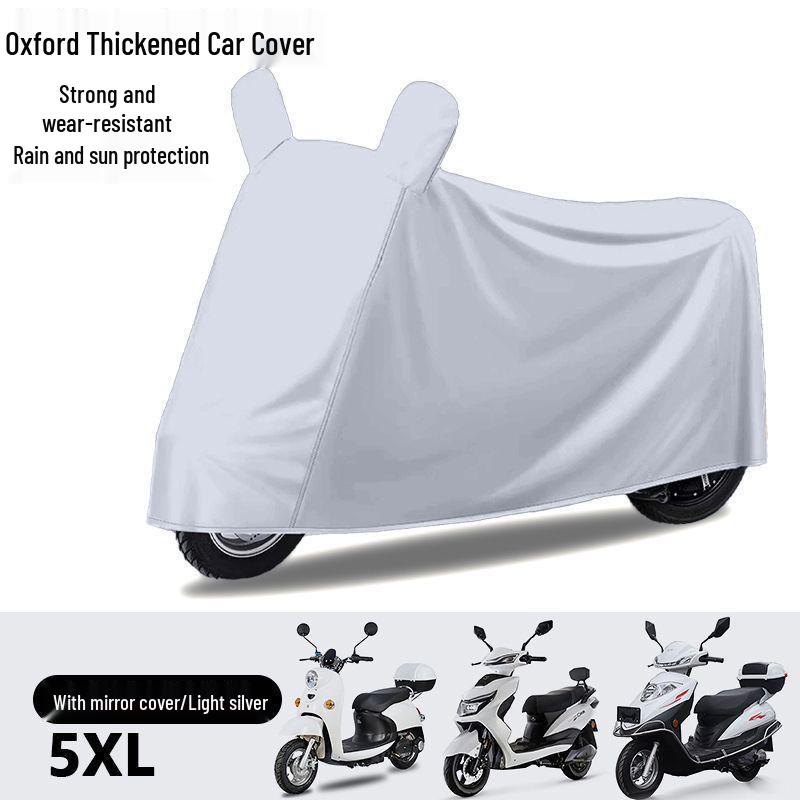 Electric Vehicle & Motorcycle Rainproof Sunscreen Dust Cover - Large & Medium Sizes Small, no mirror cover, fits 1.5-1.7m vehicles
Electric Vehicle & Motorcycle Rainproof Sunscreen Dust Cover - Large & Medium Sizes Small, no mirror cover, fits 1.5-1.7m vehicles