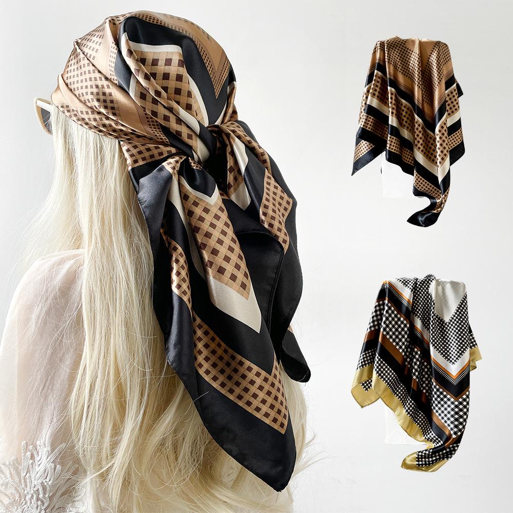 New Style of Seding Large Square Scarf Middle East New Style Plaid Printed Scarf Headscarf Scarf 90*90cm
New Style of Seding Large Square Scarf Middle East New Style Plaid Printed Scarf Headscarf Scarf 90*90cm