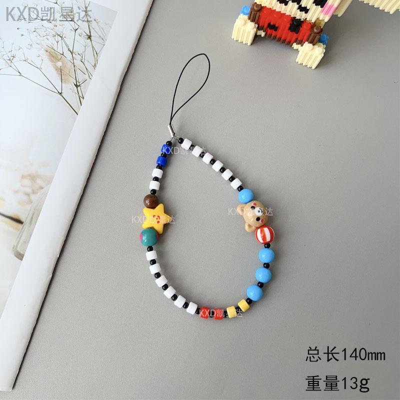 New Melad Color Series Acrylic Checkered Bear Ceramic Puppy Beaded Phone Chain Cute Phone Strap for Women XINGX Bear
New Melad Color Series Acrylic Checkered Bear Ceramic Puppy Beaded Phone Chain Cute Phone Strap for Women XINGX Bear