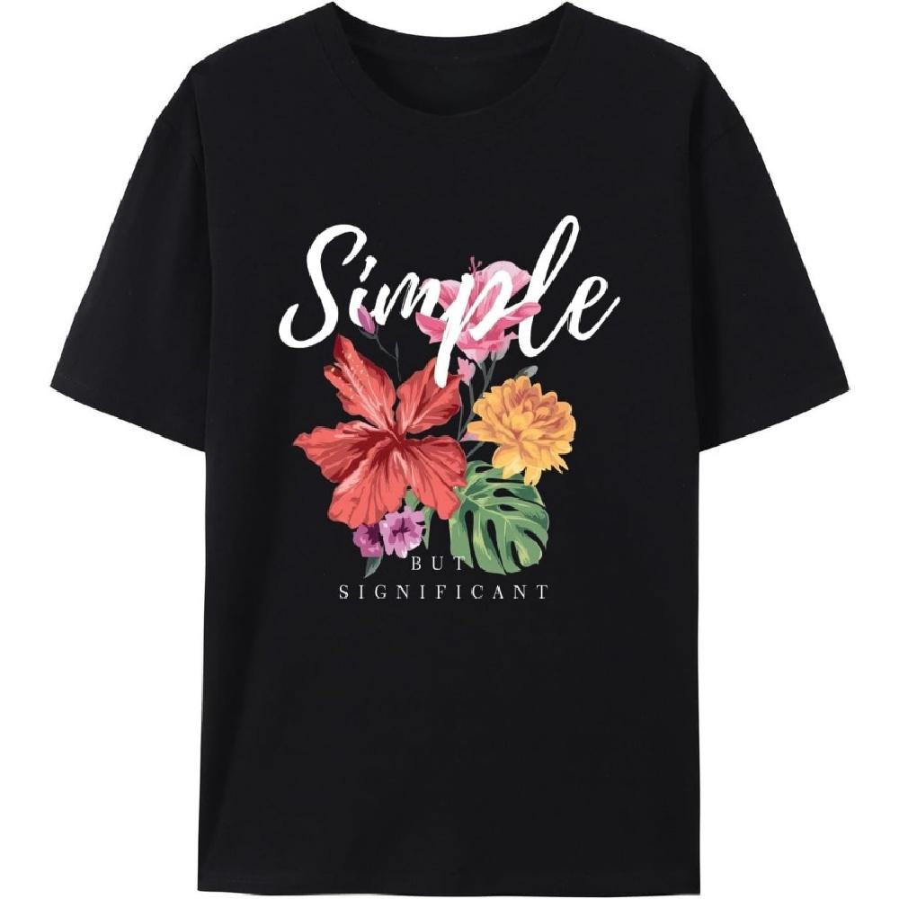 Женская футболка с цветочным принтом, Винтажные футболки с цветами для женщин, Летние хлопковые футболки с коротким рукавом XXXXXL чёрный
Женская футболка с цветочным принтом, Винтажные футболки с цветами для женщин, Летние хлопковые футболки с коротким рукавом XXXXXL чёрный