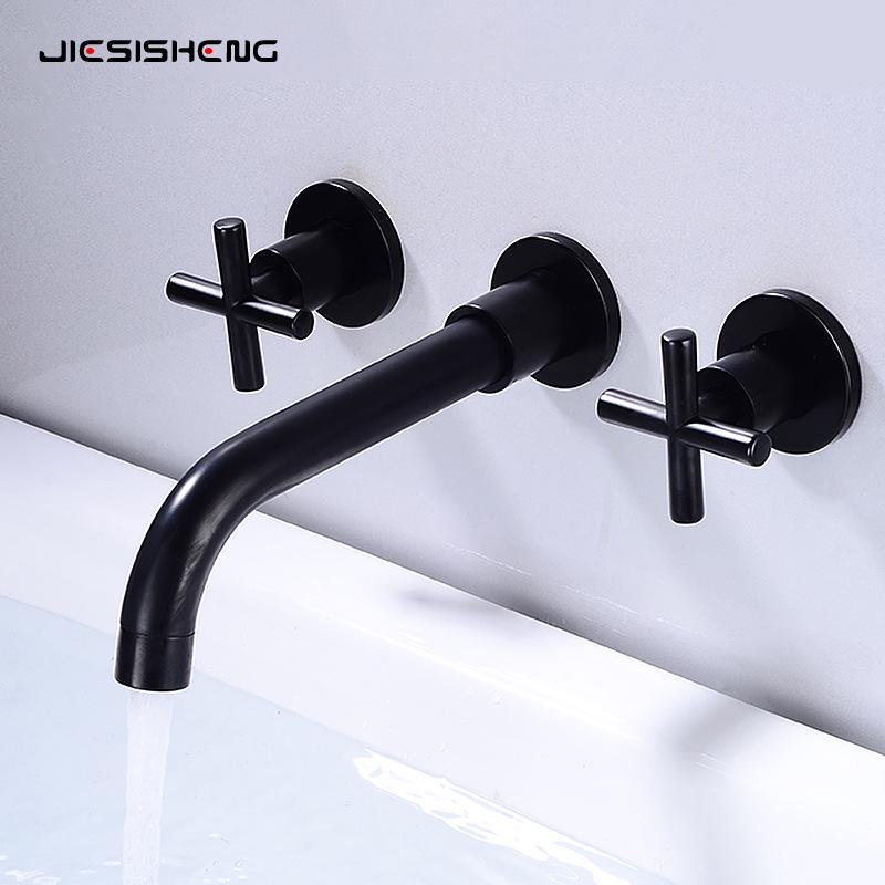 Antique Brass Concealed Wall-Mounted Basin Faucet with Built-in Three-Hole Design for Hot & Cold Water (Black)
Antique Brass Concealed Wall-Mounted Basin Faucet with Built-in Three-Hole Design for Hot & Cold Water (Black)