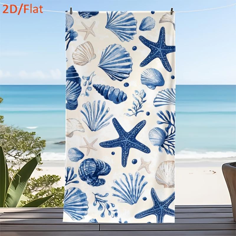 Blue Shell Starfish Beach Towel, Ocean Dream Theme Quick Dry Absorbent Soft Microfiber for Coastal Vacation Outdoor Swim W30*H60(CM)
Blue Shell Starfish Beach Towel, Ocean Dream Theme Quick Dry Absorbent Soft Microfiber for Coastal Vacation Outdoor Swim W30*H60(CM)