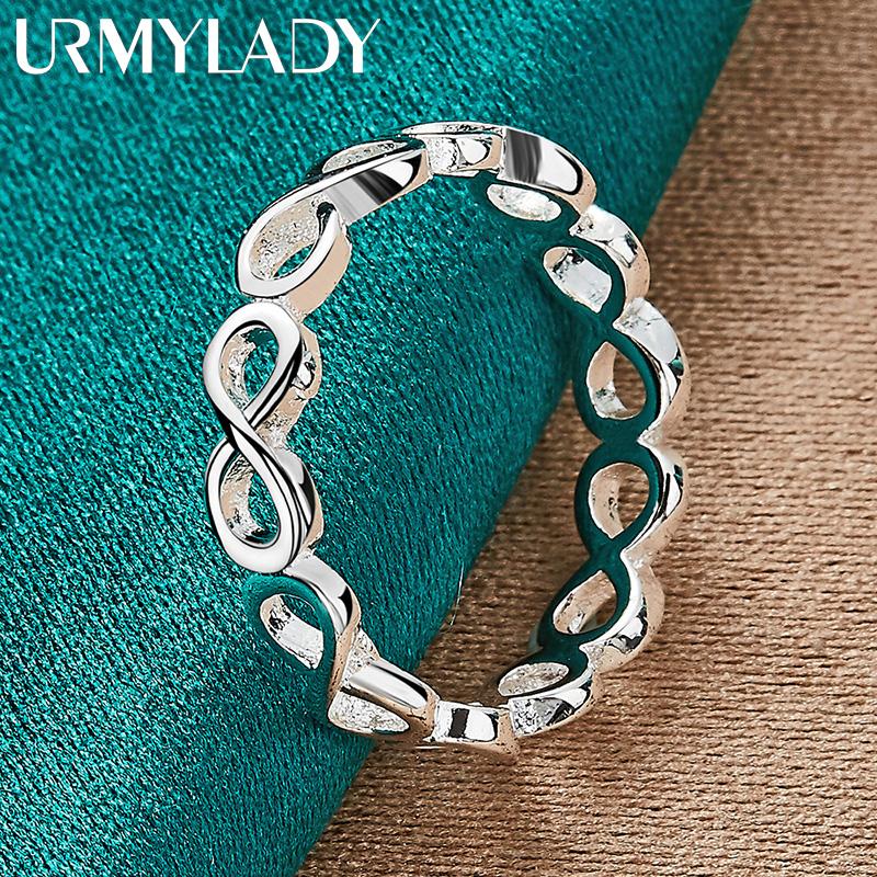 URMYLADY 925 стерлингового серебра крест бесконечность 7-10# кольцо для женщин свадебный шарм помолвка модные ювелирные изделия
URMYLADY 925 стерлингового серебра крест бесконечность 7-10# кольцо для женщин свадебный шарм помолвка модные ювелирные изделия