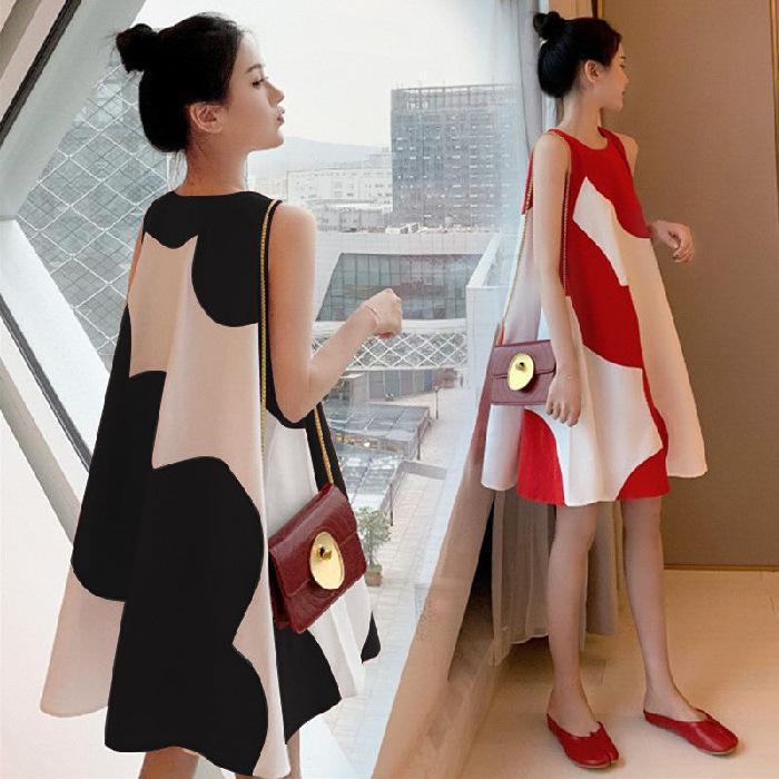 Летнее платье для беременных в корейском стиле - Без рукавов, Свободный крой, Большой размер, Миди для женщин Triple Extra Large чёрный
Летнее платье для беременных в корейском стиле - Без рукавов, Свободный крой, Большой размер, Миди для женщин Triple Extra Large чёрный