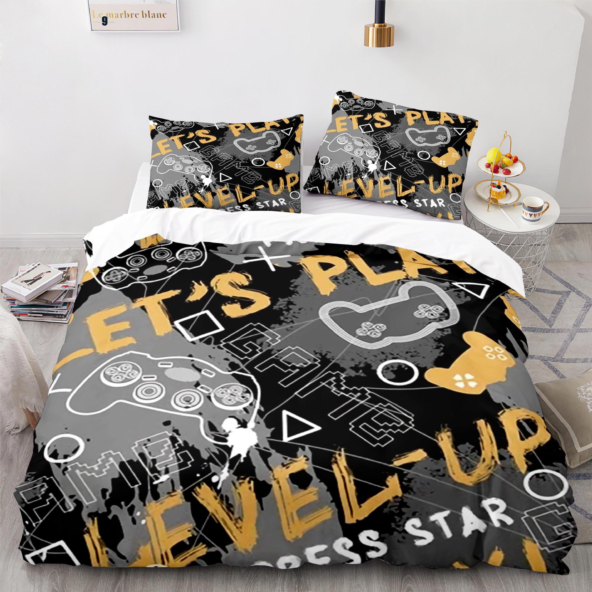 Full Size Gamer Duvet Cover Gaming Bedding Set for Teens Kids Boy Girl Video Games Polyester Quilt Cover 70x133cm 2pcs
Full Size Gamer Duvet Cover Gaming Bedding Set for Teens Kids Boy Girl Video Games Polyester Quilt Cover 70x133cm 2pcs