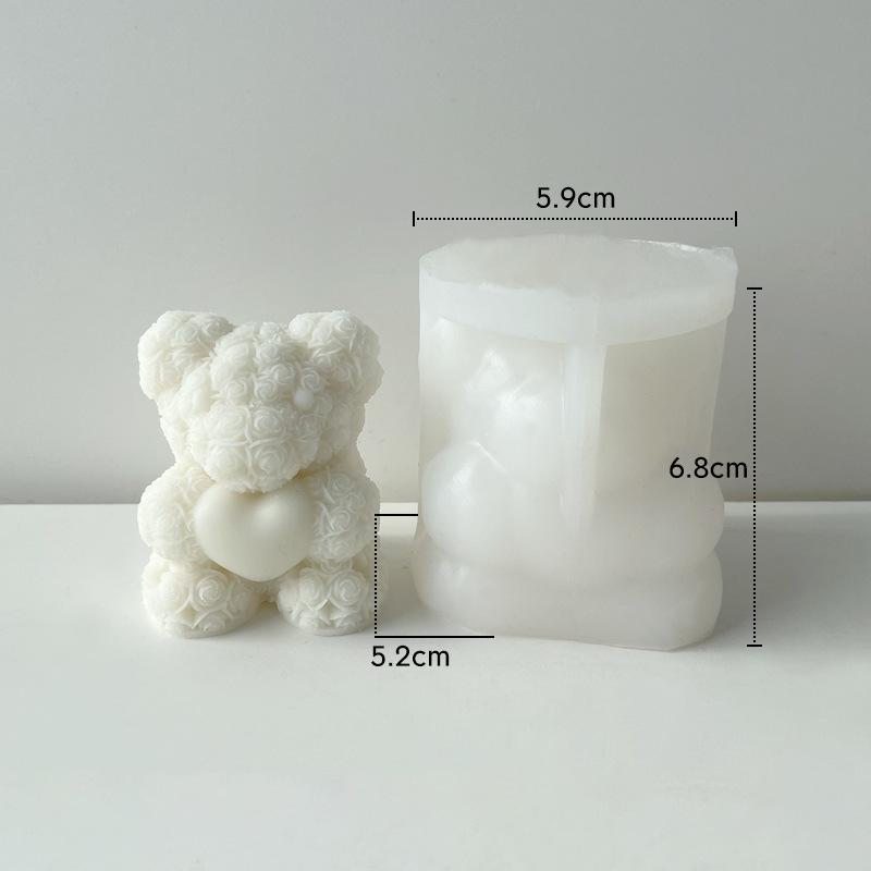 Rose Bear Aromatherapy Candle Silicone Mold Valentine s Day Wedding Party Atmosphere Home Decoration Mold Creative Styling Mold
Rose Bear Aromatherapy Candle Silicone Mold Valentine s Day Wedding Party Atmosphere Home Decoration Mold Creative Styling Mold