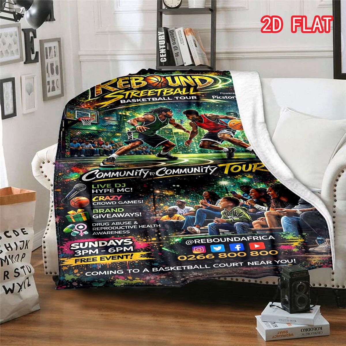 Urban Streetball Basketball Flannel Blanket, Graffiti Style Community Tour Cozy Throw 80cm x 120cm
Urban Streetball Basketball Flannel Blanket, Graffiti Style Community Tour Cozy Throw 80cm x 120cm