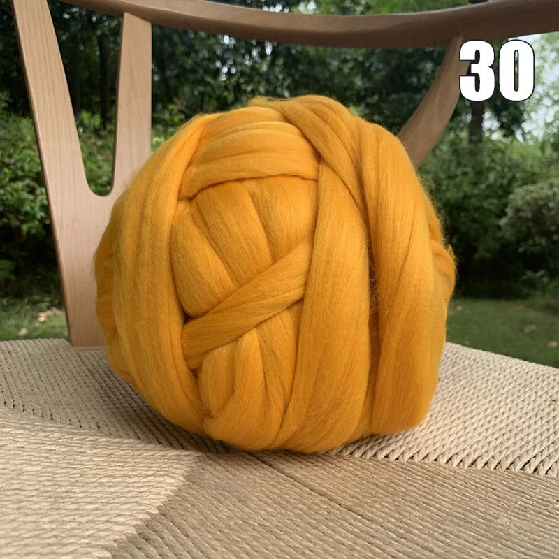 250g Roving Yarn 8cm Thick Coarse Imitation Wool Hand-woven ChunkyYarns Hand Knit Spinning DIY Crocheting Knitting Blanket
250g Roving Yarn 8cm Thick Coarse Imitation Wool Hand-woven ChunkyYarns Hand Knit Spinning DIY Crocheting Knitting Blanket