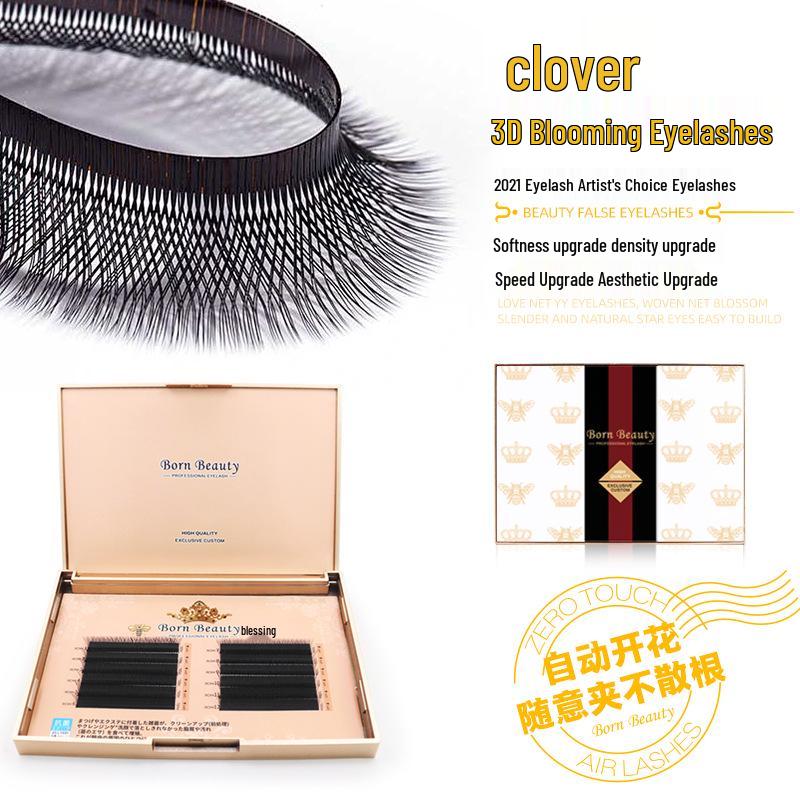 0.03 Clover Grafting Eyelashes - 3D Fairy Flower Instant Bloom False Lashes Clover 12mm
0.03 Clover Grafting Eyelashes - 3D Fairy Flower Instant Bloom False Lashes Clover 12mm