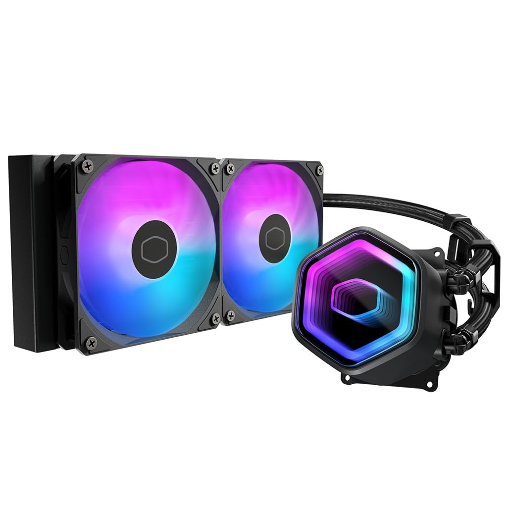 Cooler Master MasterLiquid Core II 240 Black ARGB X6G2 Liquid CPU Cooler FN2618 All-in-One MLW-D24M-A18PA-J1 чорний
Cooler Master MasterLiquid Core II 240 Black ARGB X6G2 Liquid CPU Cooler FN2618 All-in-One MLW-D24M-A18PA-J1 чорний