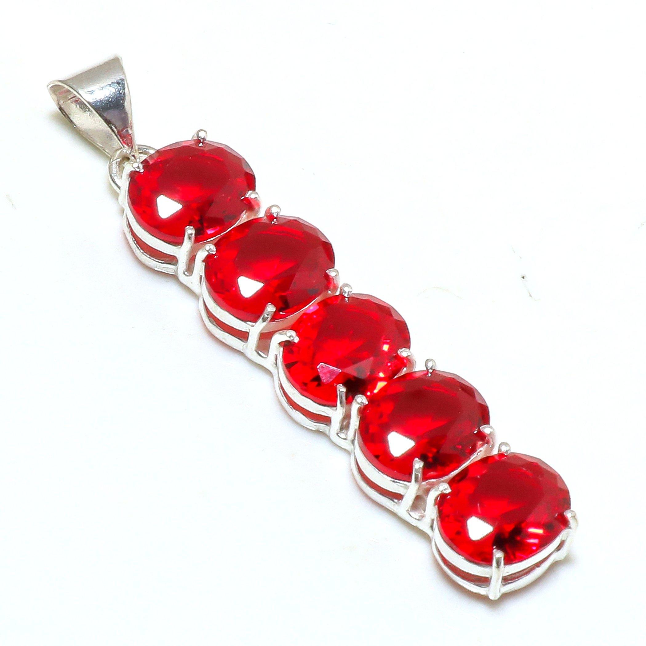 925 Sterling Silver Mozambique Red Garnet Gemstone Handmade Pendant Jewelry Star Pendant Jewelry Star Pendant Jewelry For Girls Women s 2.48 Inches красный
925 Sterling Silver Mozambique Red Garnet Gemstone Handmade Pendant Jewelry Star Pendant Jewelry Star Pendant Jewelry For Girls Women s 2.48 Inches красный