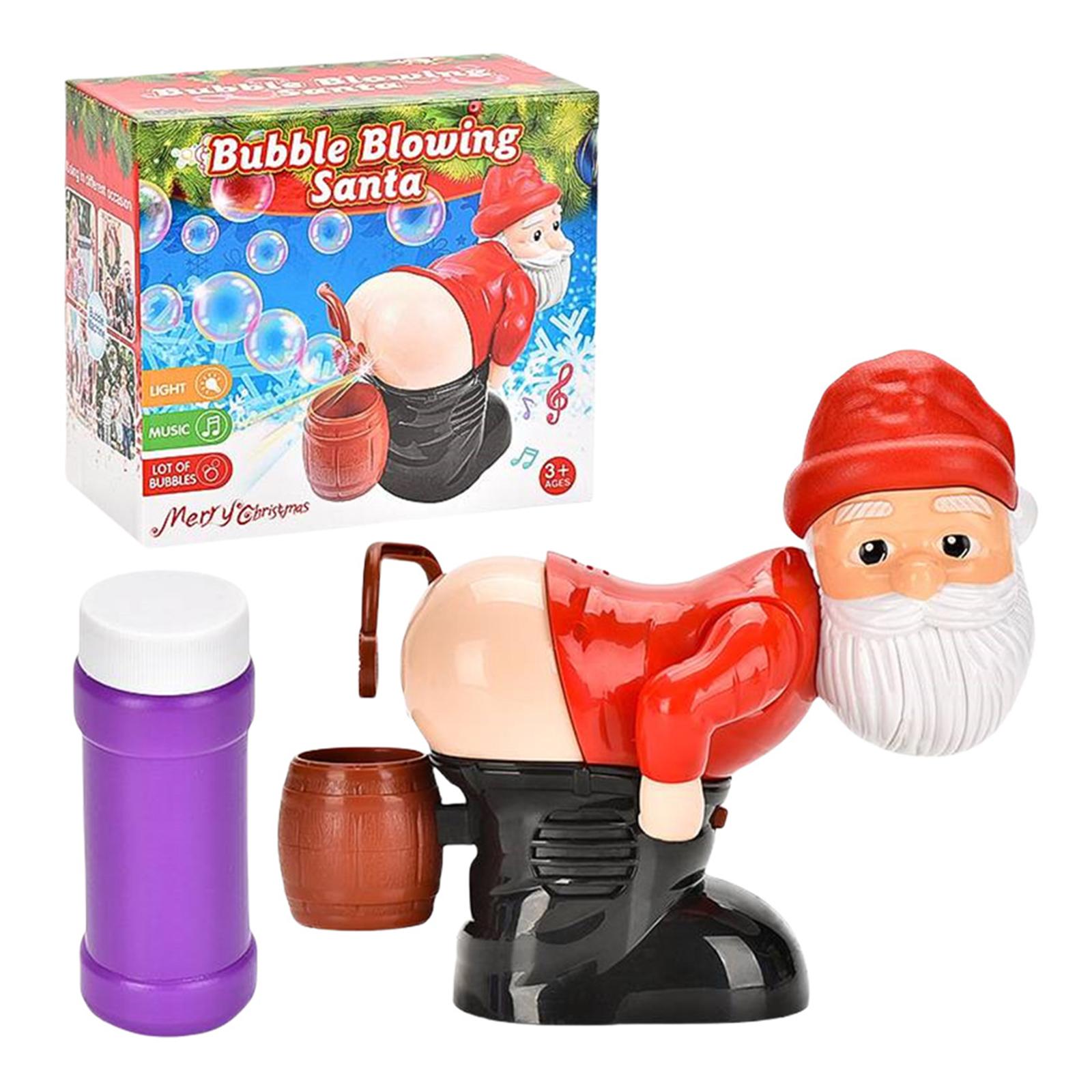 Bubble Blowing Santa with Music & Flashing Lights Electric Santa Butt Bubble Blower Automatic Bubble Blower Toy Xmas Kids Gift червоний
Bubble Blowing Santa with Music & Flashing Lights Electric Santa Butt Bubble Blower Automatic Bubble Blower Toy Xmas Kids Gift червоний