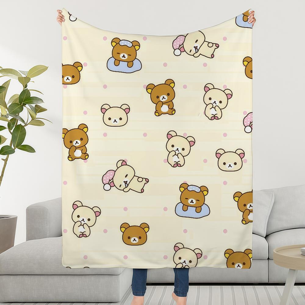 R-RilakkumaS-ES Cartoon Cute Blanket Throw Super Cosy Plush Living Room Sofa Couch Childish Birthday Gifts 75x90cm
R-RilakkumaS-ES Cartoon Cute Blanket Throw Super Cosy Plush Living Room Sofa Couch Childish Birthday Gifts 75x90cm