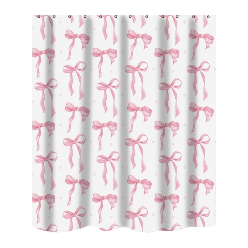 Stylish Bowknot Bath Curtain Water Resistant Fabric Shower Curtain Easy Maintenances Household Hotel Bathroom Use 1
Stylish Bowknot Bath Curtain Water Resistant Fabric Shower Curtain Easy Maintenances Household Hotel Bathroom Use 1