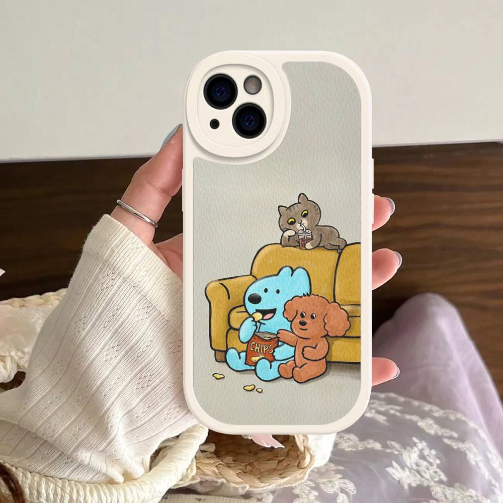 Cartoon Blue Brown Dog Pink Border Leather Phone Case for iPhone 15 14 13 Pro Max 12 11 16 Plus Phone Cover iphone 13promax
Cartoon Blue Brown Dog Pink Border Leather Phone Case for iPhone 15 14 13 Pro Max 12 11 16 Plus Phone Cover iphone 13promax