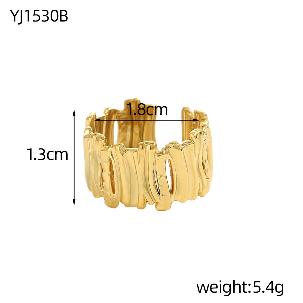 CARLIDANA Vintage Multilayer Sun Stainless Steel Gold Plated Rings for Women Hollow Line Charm Adjustable Men Open Ring Jewelry resizable
CARLIDANA Vintage Multilayer Sun Stainless Steel Gold Plated Rings for Women Hollow Line Charm Adjustable Men Open Ring Jewelry resizable