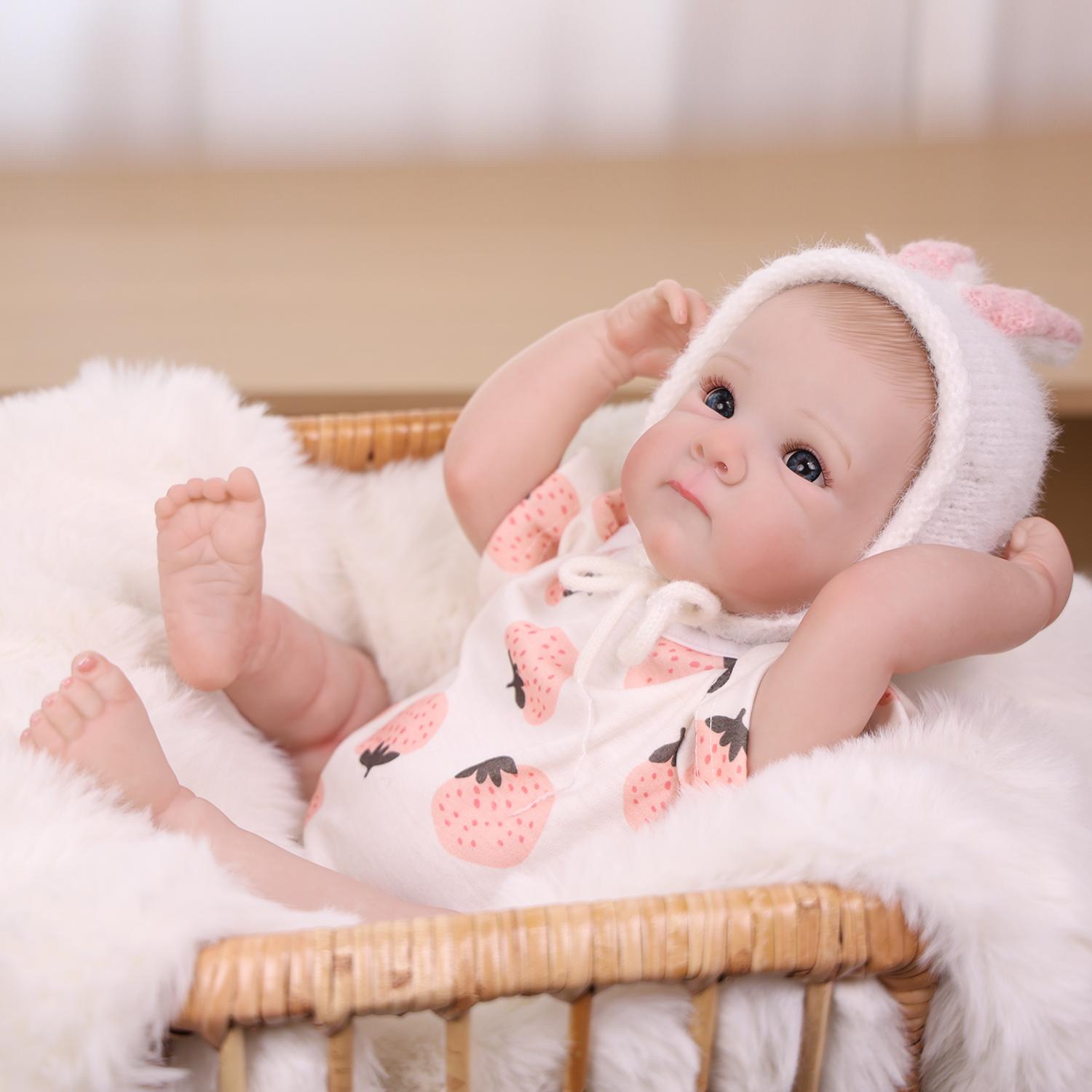 Realistic 18 Inch Reborn Baby Doll Full Silicone Vinyl Washable Girl Babies Toy For Kids Gift 18 inch
Realistic 18 Inch Reborn Baby Doll Full Silicone Vinyl Washable Girl Babies Toy For Kids Gift 18 inch