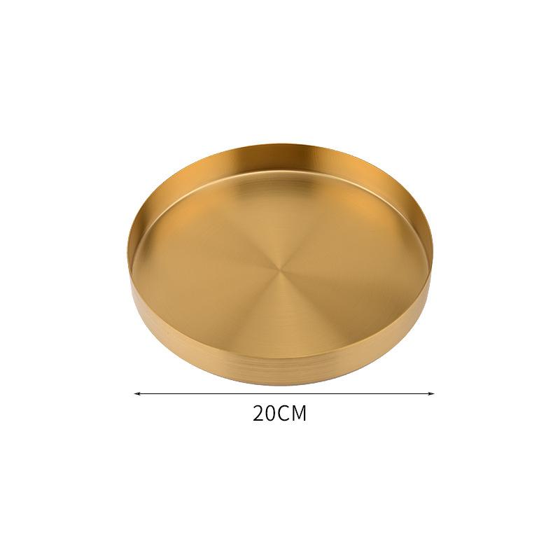 Декоративный поднос в скандинавском стиле, золотой, для украшения ювелирных изделий, круглое блюдо из нержавеющей стали, домашний органайзер, украшение
Декоративный поднос в скандинавском стиле, золотой, для украшения ювелирных изделий, круглое блюдо из нержавеющей стали, домашний органайзер, украшение