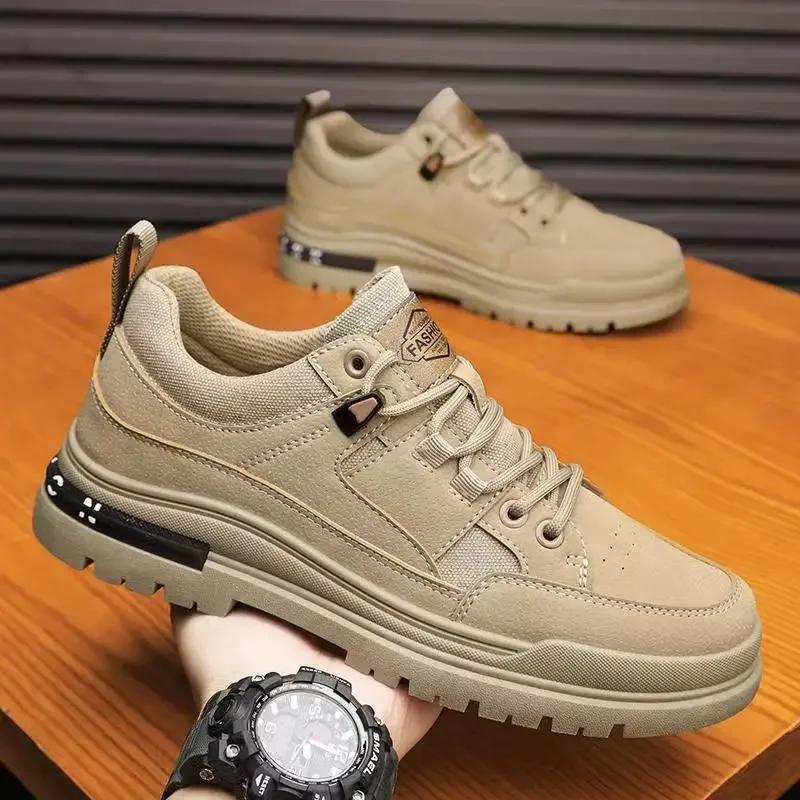Men s Sneakers High Top 2025 New Autumn/winter British Trendy Workwear Casual Shoes Thick Soled Lace Up Anti Slip Comfort Shoes 45 хаки
Men s Sneakers High Top 2025 New Autumn/winter British Trendy Workwear Casual Shoes Thick Soled Lace Up Anti Slip Comfort Shoes 45 хаки