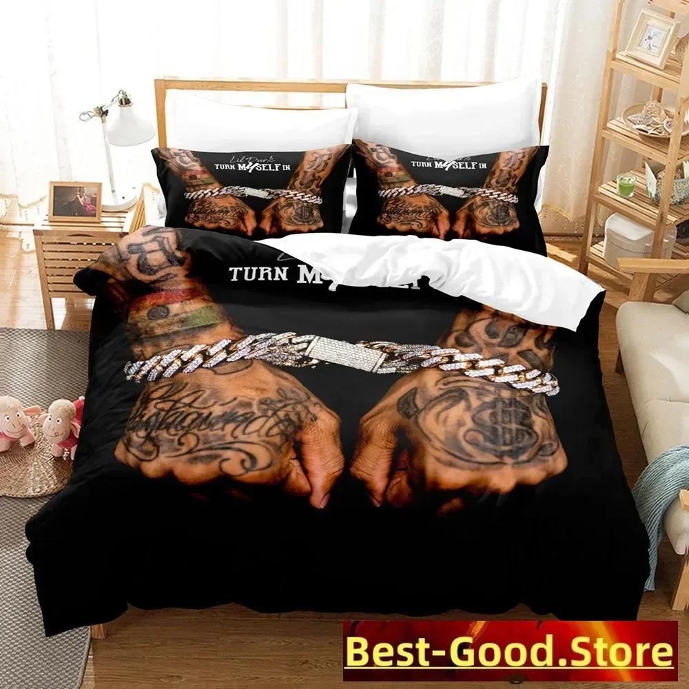 Lil Durk Beding Set Single Twin Printed Bed Linen Set With Pilowcase Bed Soft Duvet Cover Soft Single Double Quen Super King-Sized Dimensionsd 120*200cm Single
Lil Durk Beding Set Single Twin Printed Bed Linen Set With Pilowcase Bed Soft Duvet Cover Soft Single Double Quen Super King-Sized Dimensionsd 120*200cm Single