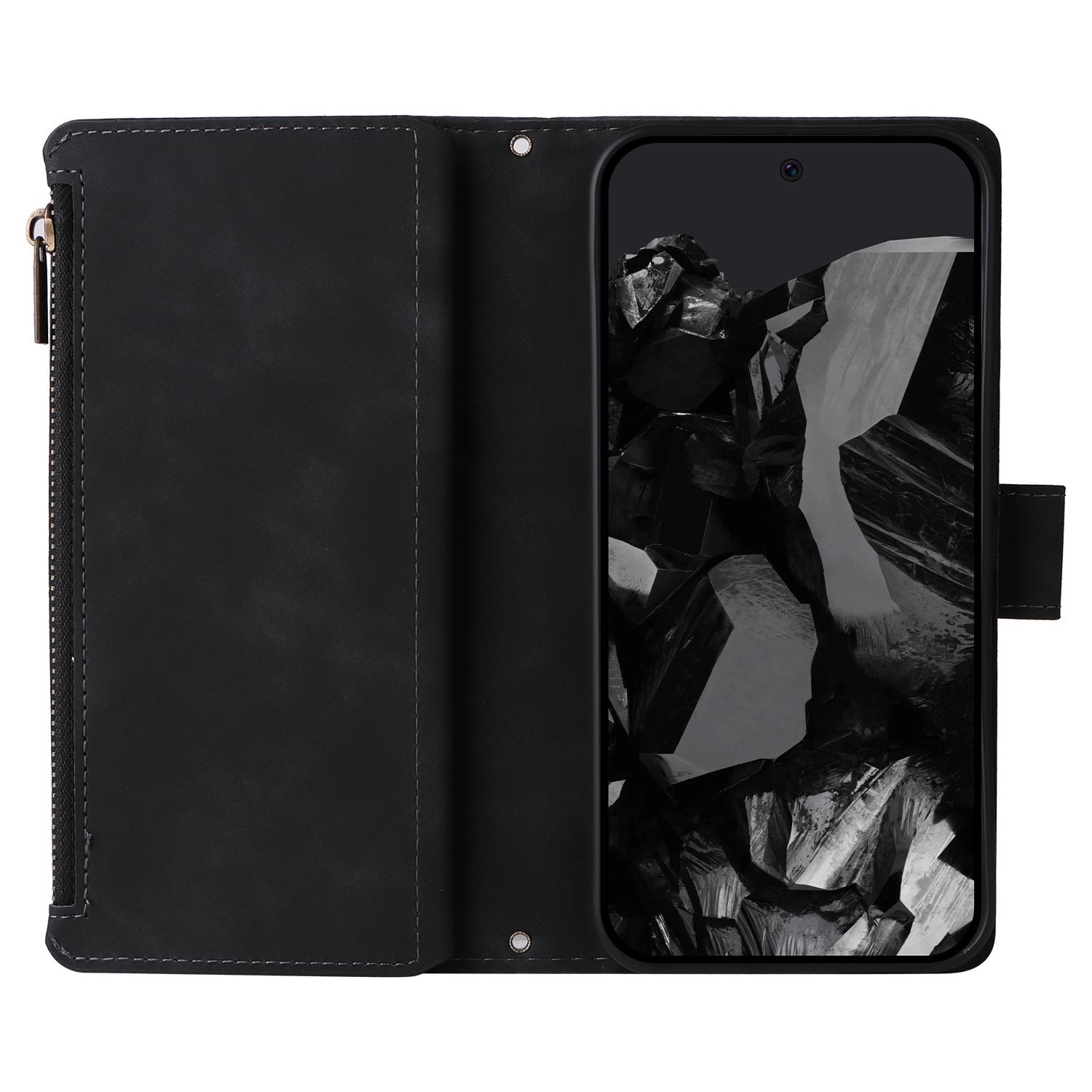 For Google Pixel 10 Pro XL/9 Pro XL Case Zipper Wallet Multiple Card Slots Leather Phone Cover with Wrist Strap Black
For Google Pixel 10 Pro XL/9 Pro XL Case Zipper Wallet Multiple Card Slots Leather Phone Cover with Wrist Strap Black