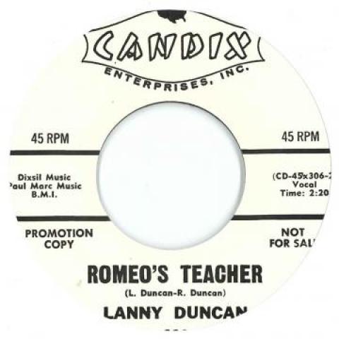 7inch Record LANNY DUNCAN Romeos Teacher Why Did We Say Go 304 Candix US 1960 US Blues
7inch Record LANNY DUNCAN Romeos Teacher Why Did We Say Go 304 Candix US 1960 US Blues
