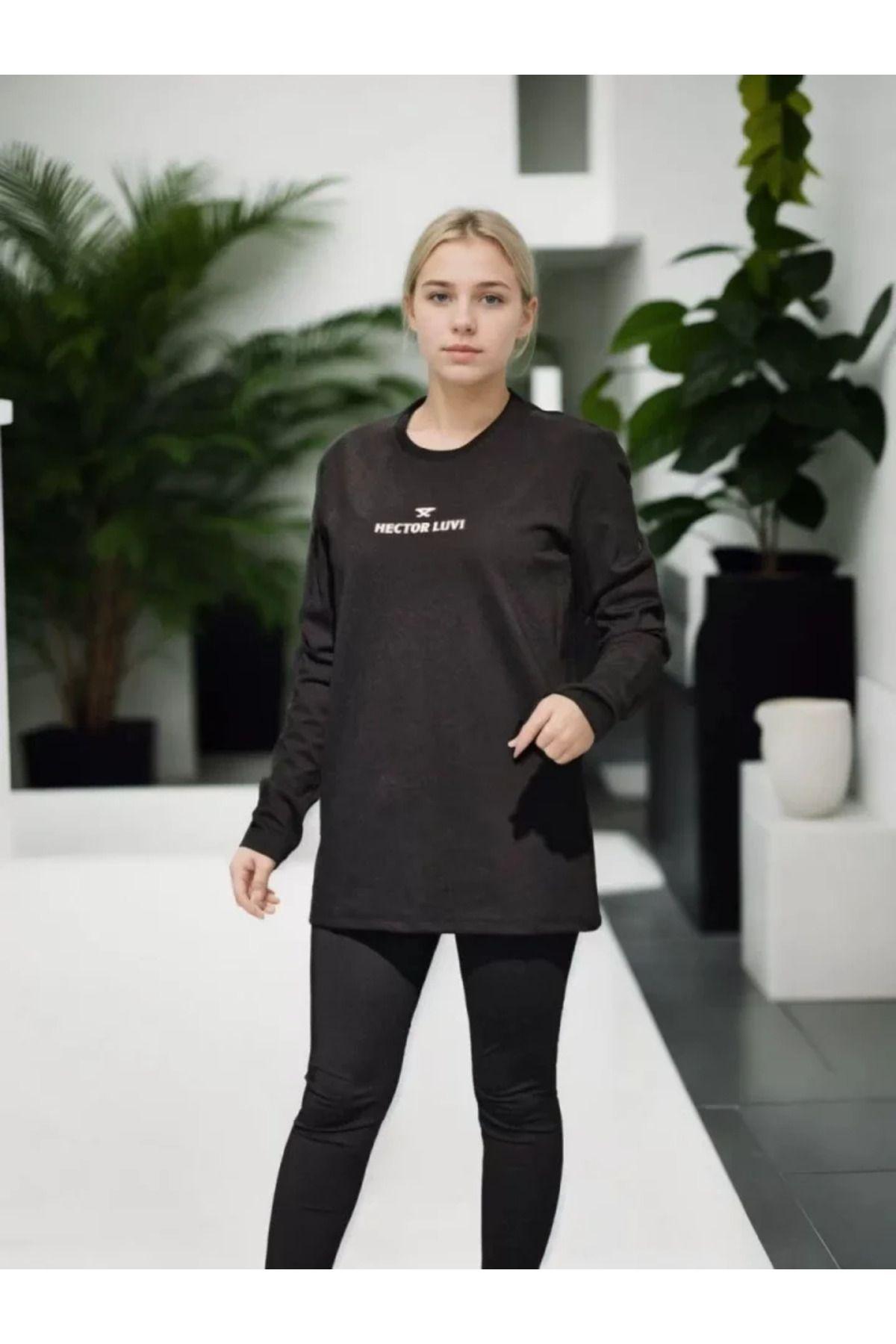 Женский модный спортивный костюм большого размера Zenwave Unisex Футболка с круглым вырезом и длинными рукавами - черный
Женский модный спортивный костюм большого размера Zenwave Unisex Футболка с круглым вырезом и длинными рукавами - черный