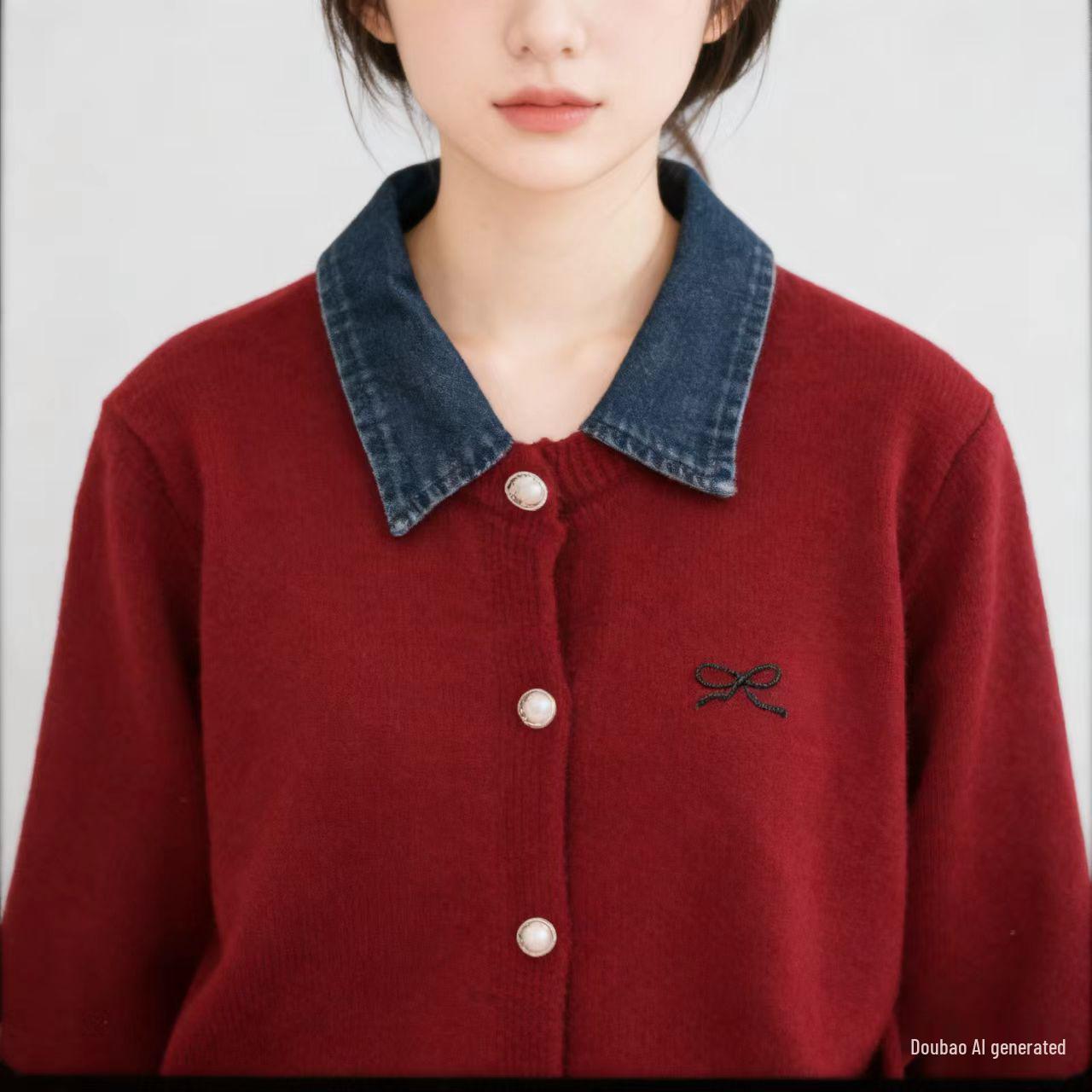 Трендовый женский вязаный кардиган 2025 - Свободный воротник с лацканами, Приталенная повседневная верхняя одежда вино красного
Трендовый женский вязаный кардиган 2025 - Свободный воротник с лацканами, Приталенная повседневная верхняя одежда вино красного