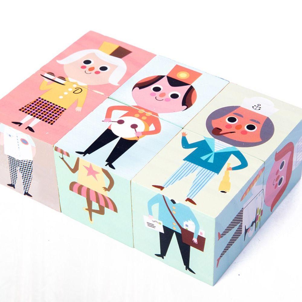 Обучающая детская головоломка с персонажами, цветной блок, деревянный куб, пазл, малыш
Обучающая детская головоломка с персонажами, цветной блок, деревянный куб, пазл, малыш