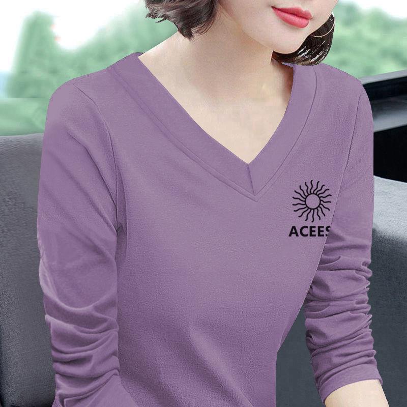 Women s Plus Size 100% Cotton V-neck Long Sleeve T-shirt - 2025 Spring/Autumn Korean Slimming Style L
Women s Plus Size 100% Cotton V-neck Long Sleeve T-shirt - 2025 Spring/Autumn Korean Slimming Style L