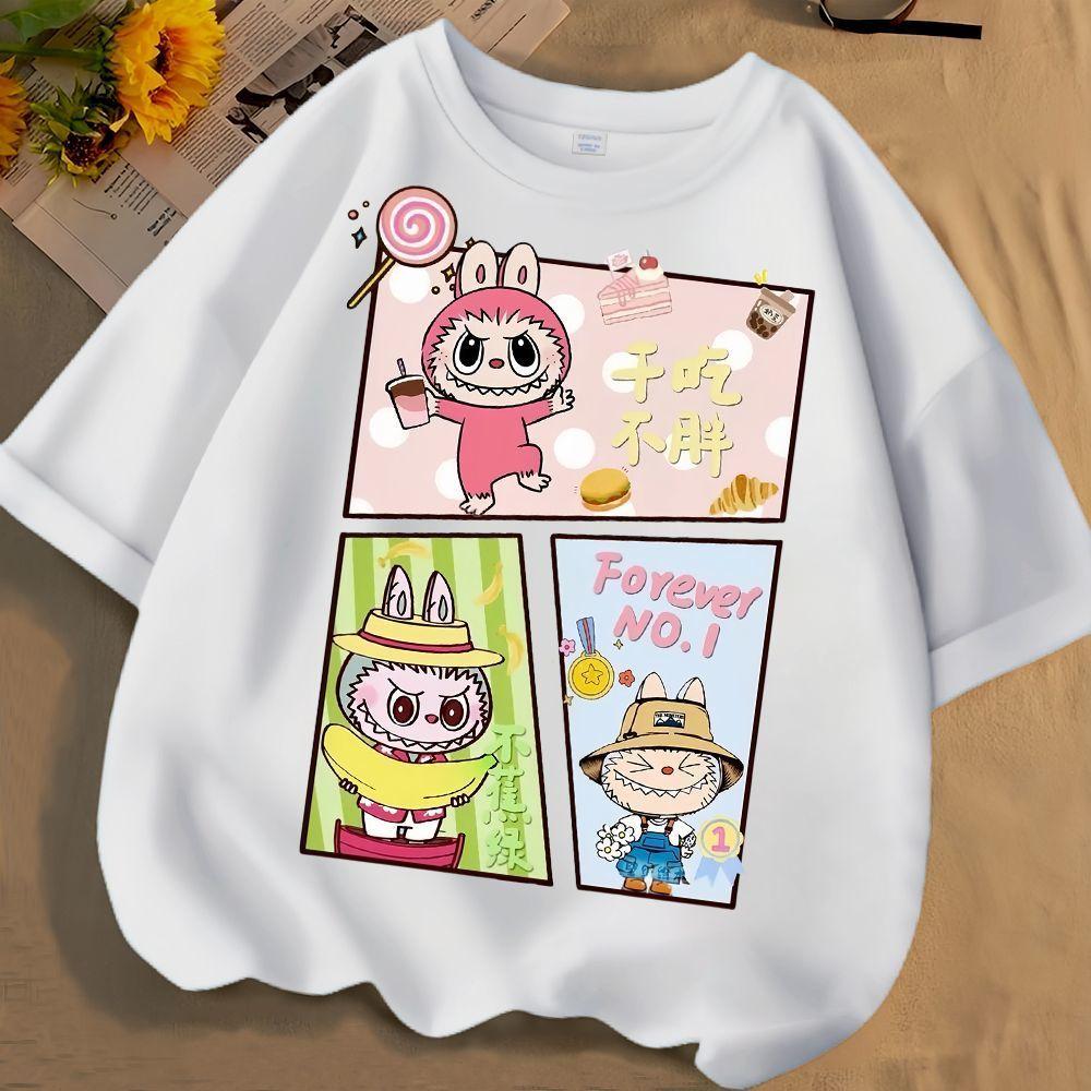 Labubu Cartoon 3D Printing Parent Child Clothing Women s T-shirt Children s T-shirt Trendy Clothing Short Sleeve Top 100-160 S-6XL S білий
Labubu Cartoon 3D Printing Parent Child Clothing Women s T-shirt Children s T-shirt Trendy Clothing Short Sleeve Top 100-160 S-6XL S білий