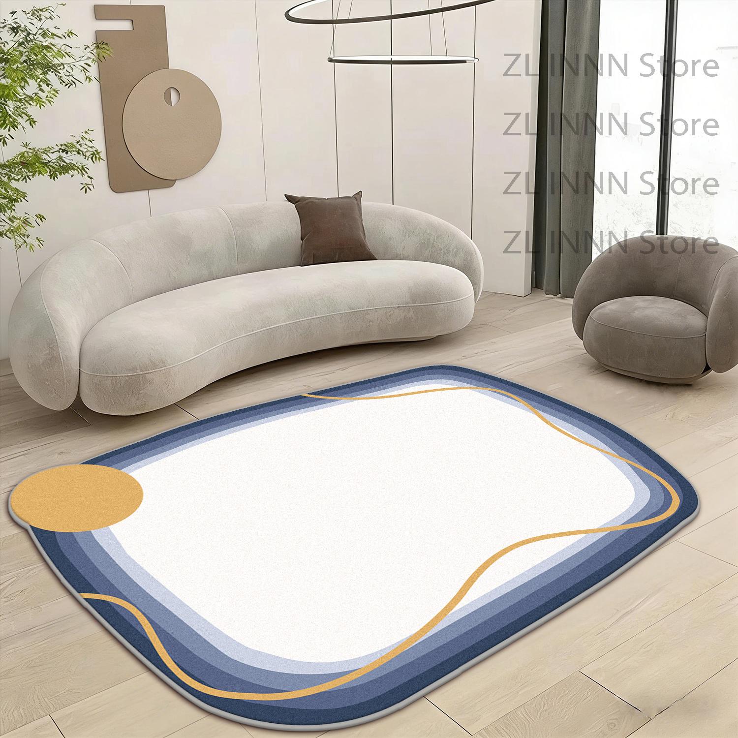 Irregular Cream Style Living Room Carpet Black White Striped Decoration Fluffy Plush Rug Bedroom Washable Non-slip Washable Mats 60x90cm
Irregular Cream Style Living Room Carpet Black White Striped Decoration Fluffy Plush Rug Bedroom Washable Non-slip Washable Mats 60x90cm