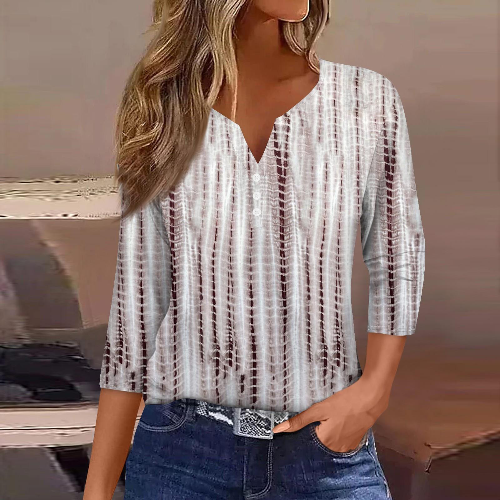 Жен. Футболка Футболка С принтом Пуговицы Рукав 3/4 Повседневные Выходные Мода Классический Классический V-образный вырез Обычный Верх XL серый
Жен. Футболка Футболка С принтом Пуговицы Рукав 3/4 Повседневные Выходные Мода Классический Классический V-образный вырез Обычный Верх XL серый