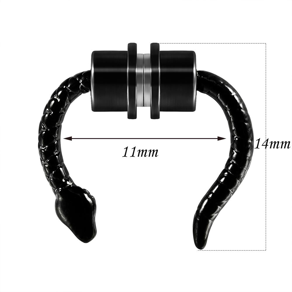 1PC Stainless Steel Magnetic Septum Nose Ring Horseshoe Snake Fake Nose Ring Faux Non Piercing Clip Nose Piercing Jewelry 1pc
1PC Stainless Steel Magnetic Septum Nose Ring Horseshoe Snake Fake Nose Ring Faux Non Piercing Clip Nose Piercing Jewelry 1pc