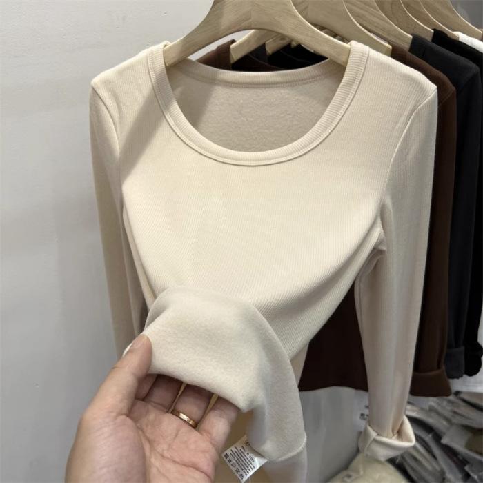 German velvet low-necked bottoming shirt for women s autumn inner wear, slim and thin, versatile, thickened thin velvet warm long-sleeved t-shirt top 2XL абрикосовий
German velvet low-necked bottoming shirt for women s autumn inner wear, slim and thin, versatile, thickened thin velvet warm long-sleeved t-shirt top 2XL абрикосовий