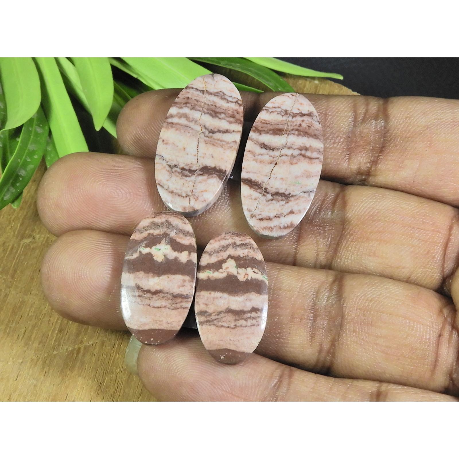 55Cts. Натуральный Зебровый Яшма Парный Овальный Кабошон Драгоценный Камень Лот из 2 пар B-216
55Cts. Натуральный Зебровый Яшма Парный Овальный Кабошон Драгоценный Камень Лот из 2 пар B-216