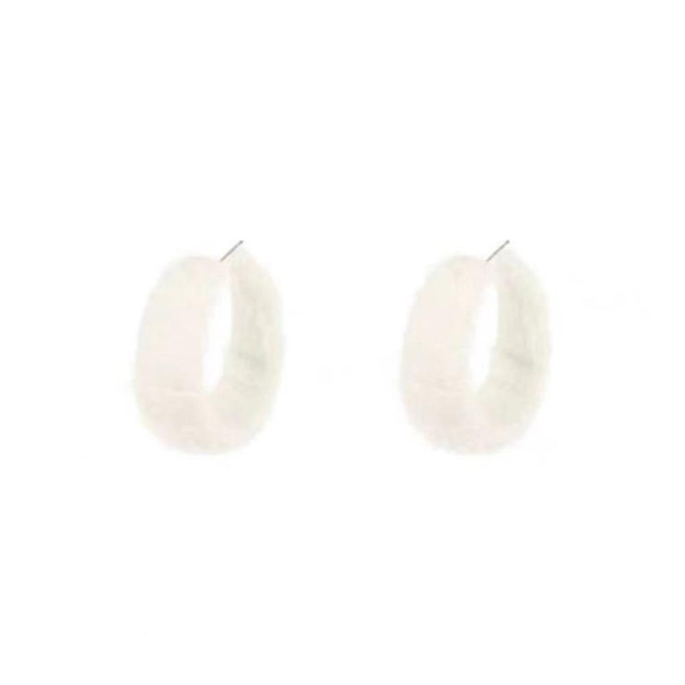 Women Fashion Milk White Flannel Earrings Elegant Korean Ear Dangle C-shaped Drop Earrings Party Gift білий
Women Fashion Milk White Flannel Earrings Elegant Korean Ear Dangle C-shaped Drop Earrings Party Gift білий