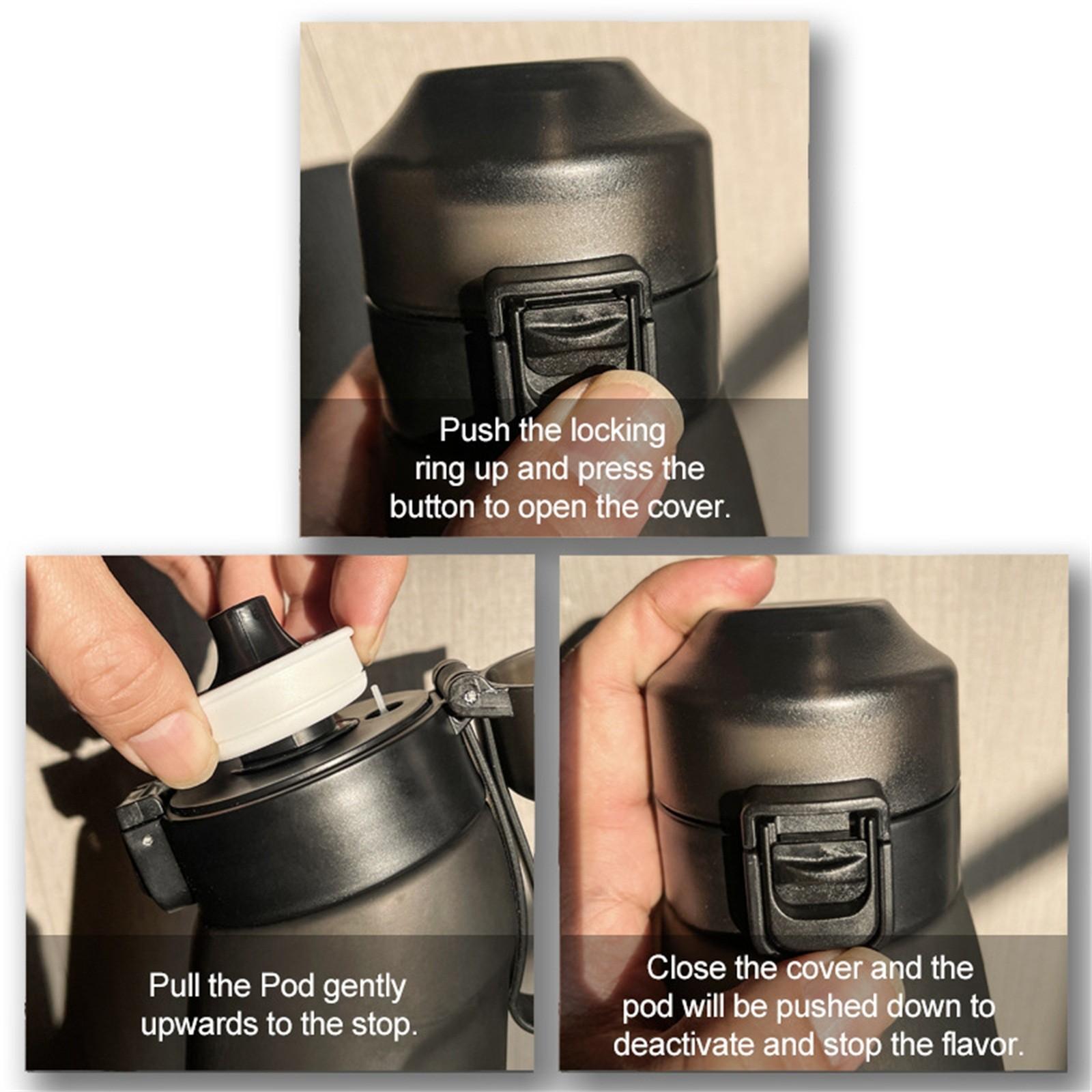 650ml Flavored Water Bottle Sports Alr Up Drinking Bottle 7 Fruit Fragrance Pods Water Cup for Outdoor Camping Fitness Fashion 0.65L
650ml Flavored Water Bottle Sports Alr Up Drinking Bottle 7 Fruit Fragrance Pods Water Cup for Outdoor Camping Fitness Fashion 0.65L