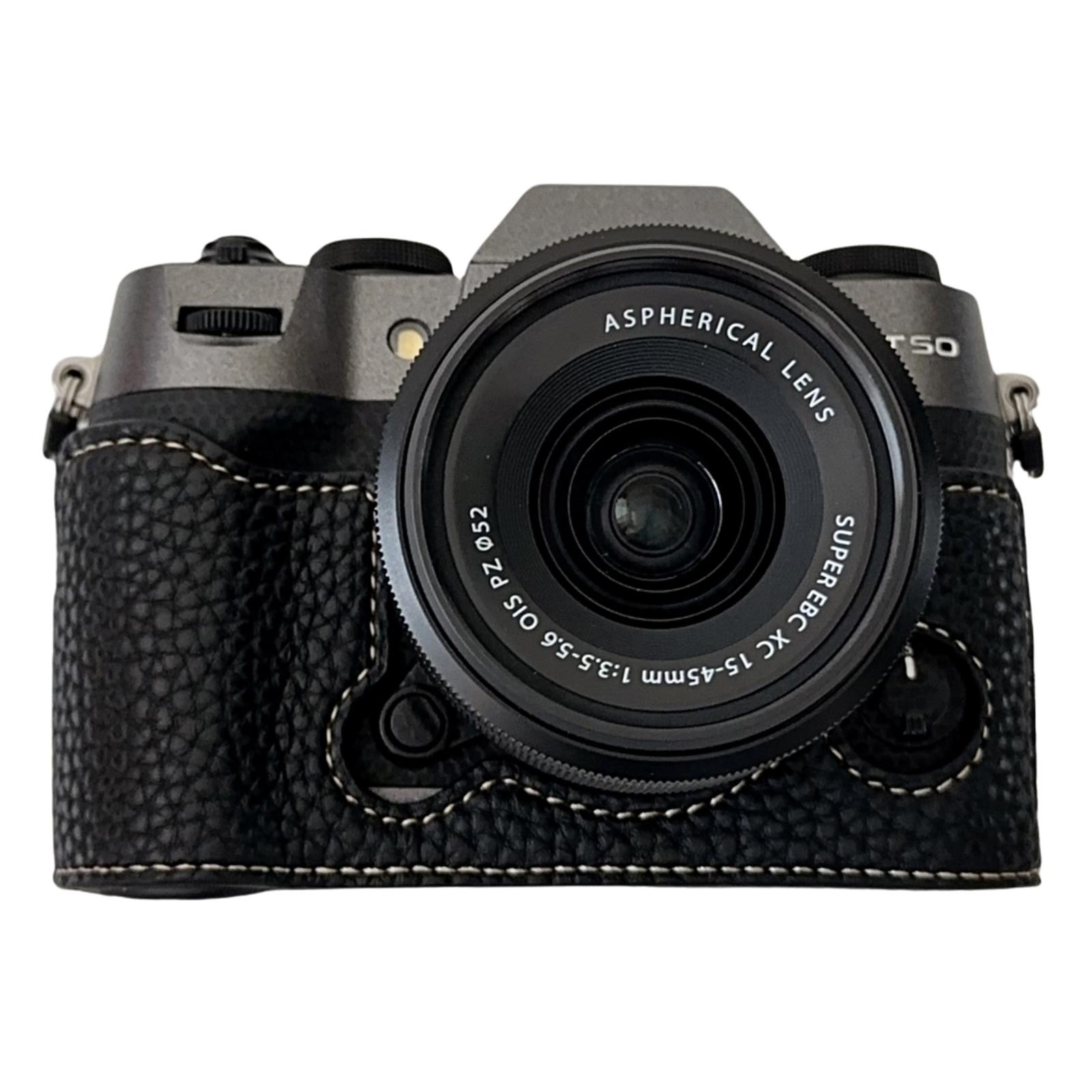 Чохол для камери Fujifilm X-T50 з великим вирізом, текстура лічі, ПУ-шкіра, захисна кришка C
Чохол для камери Fujifilm X-T50 з великим вирізом, текстура лічі, ПУ-шкіра, захисна кришка C