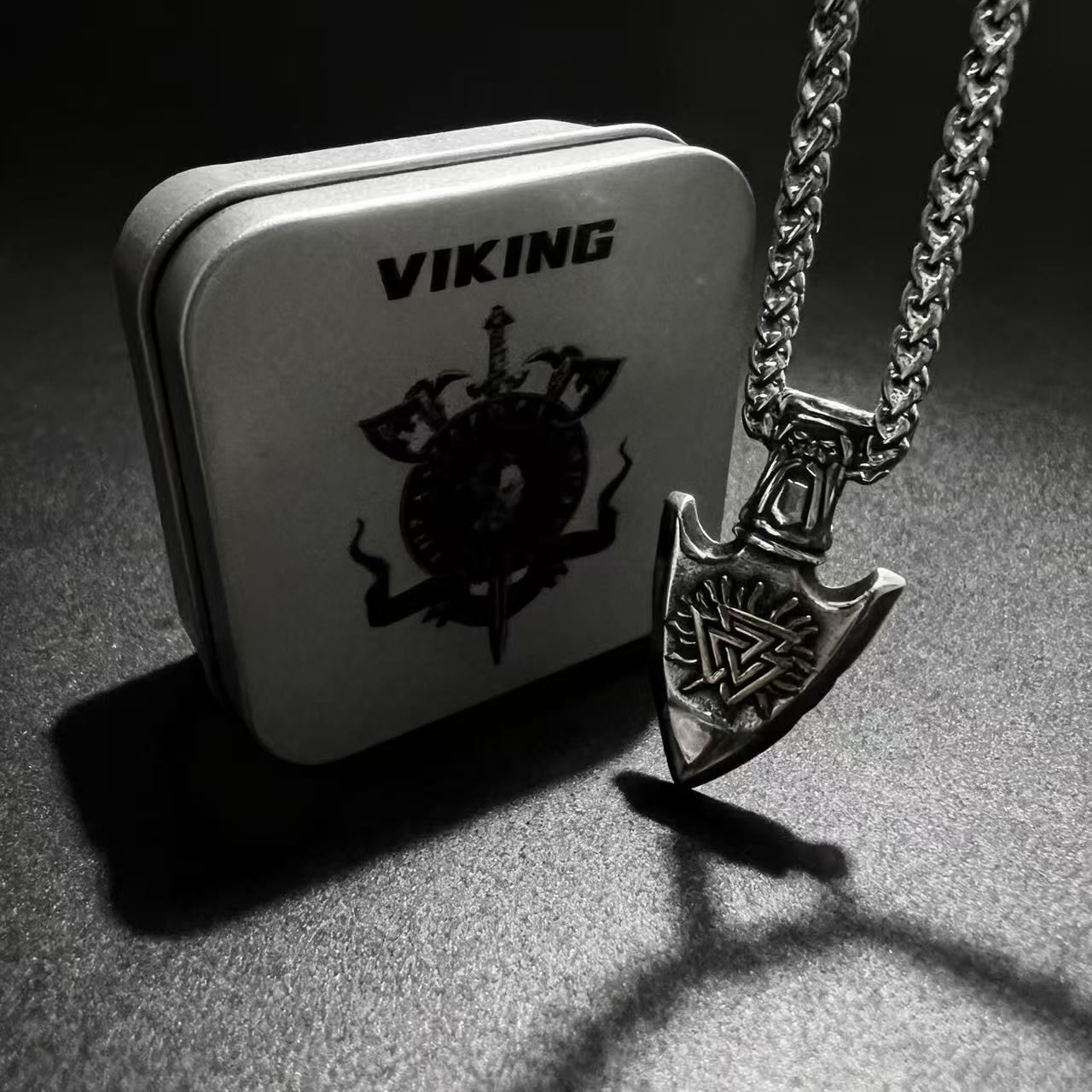 316L Stainless Steel Nordic Odin Viking Rune Pendant Chain Necklace For Men Jewelry Accessories 60cm
316L Stainless Steel Nordic Odin Viking Rune Pendant Chain Necklace For Men Jewelry Accessories 60cm