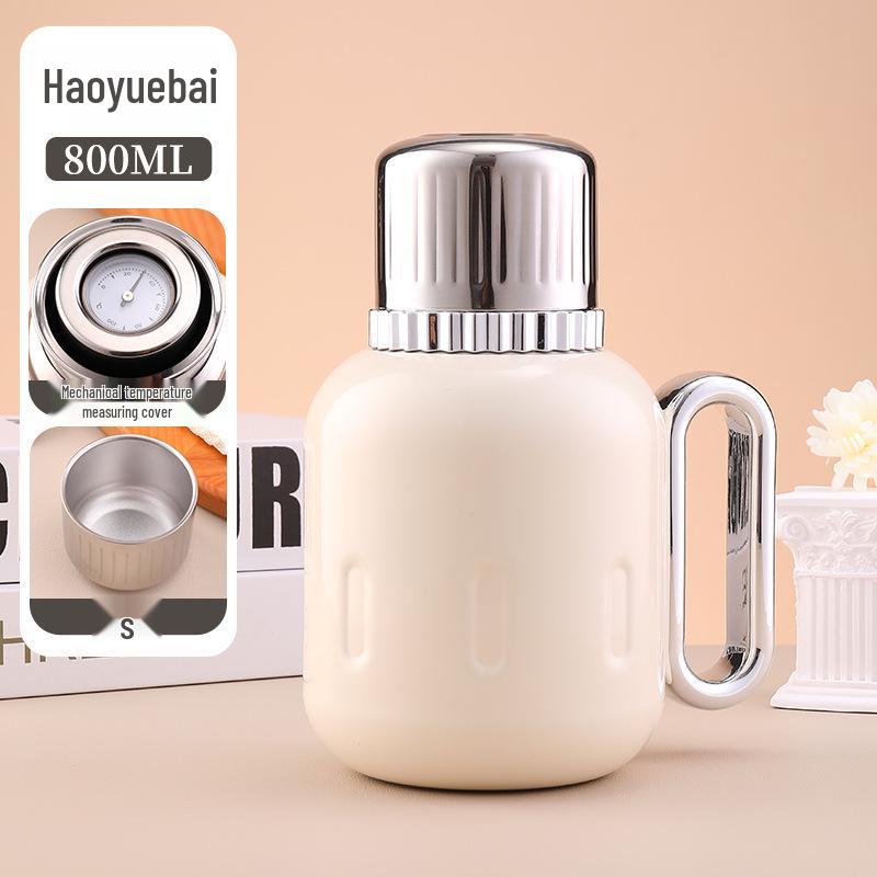High-Capacity Outdoor Thermos with Mechanical Temperature Display - Ideal for Home and Office Use as Kettle, Teapot, or Stew Pot. 800ml білий
High-Capacity Outdoor Thermos with Mechanical Temperature Display - Ideal for Home and Office Use as Kettle, Teapot, or Stew Pot. 800ml білий