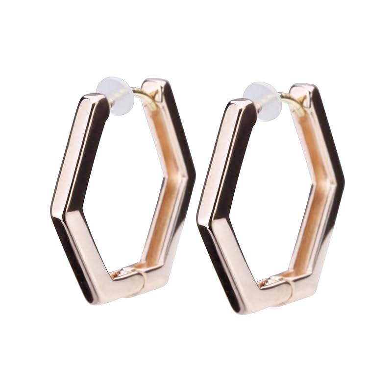 LOKUMI earrings made in Japan 18k gold K18 post K18 Compatible with metal allergies hoop hoop earrings catchless one touch hexagon hexagonal Small
LOKUMI earrings made in Japan 18k gold K18 post K18 Compatible with metal allergies hoop hoop earrings catchless one touch hexagon hexagonal Small