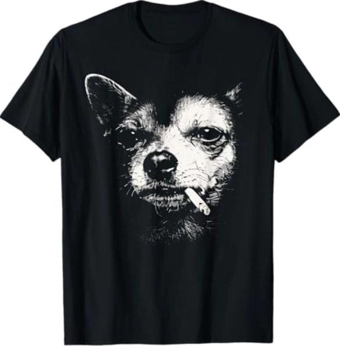 Dog Smoking Cigarette Funny Chihuahua Meme T-Shirt S
Dog Smoking Cigarette Funny Chihuahua Meme T-Shirt S