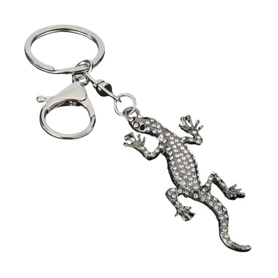 Keychain Pendant Sparkling Rhinestones Gecko Shape Zinc Alloy Key Holder with Electroplated Lobster Clasp Backpack Accessory чёрный
Keychain Pendant Sparkling Rhinestones Gecko Shape Zinc Alloy Key Holder with Electroplated Lobster Clasp Backpack Accessory чёрный