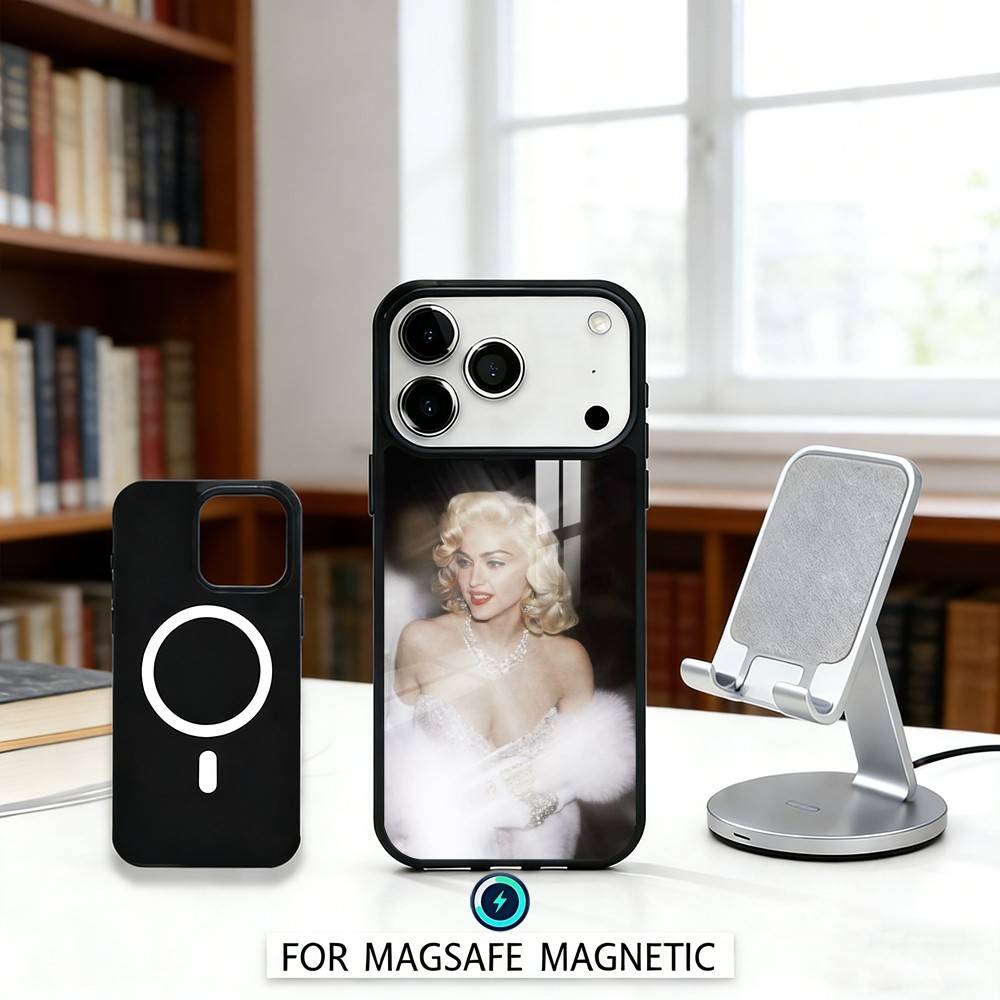 Singer M-Madonna Phone Case Magnetic For iPhone17 16 15 14 13 12 Pro Max For Magsafe Wireless Charging Cover iPhone16
Singer M-Madonna Phone Case Magnetic For iPhone17 16 15 14 13 12 Pro Max For Magsafe Wireless Charging Cover iPhone16