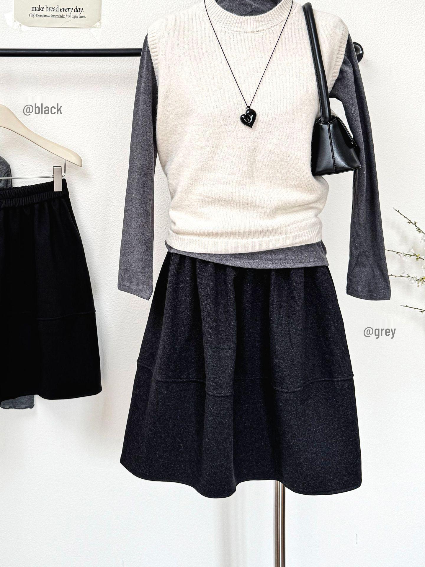 Korean Style Cute Autumn Winter Wool A-Line High Waist Flower Bud Skirt One Size сірий колір
Korean Style Cute Autumn Winter Wool A-Line High Waist Flower Bud Skirt One Size сірий колір